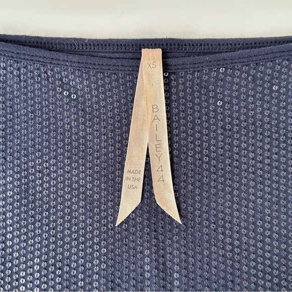 Bailey 44 Blue Sequin Mini Skirt Metallic Mermaidcore Party Festival Fashion XS - Picture 7 of 11